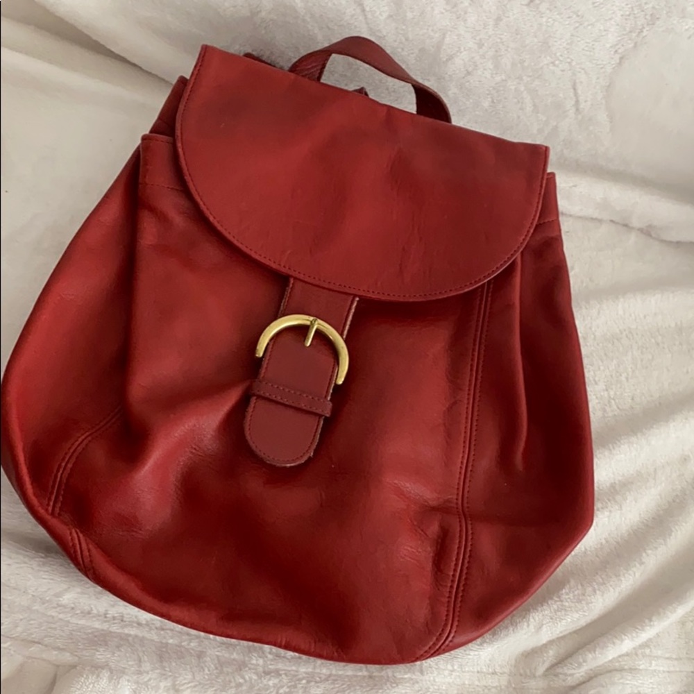 Coach Small Red Backpack